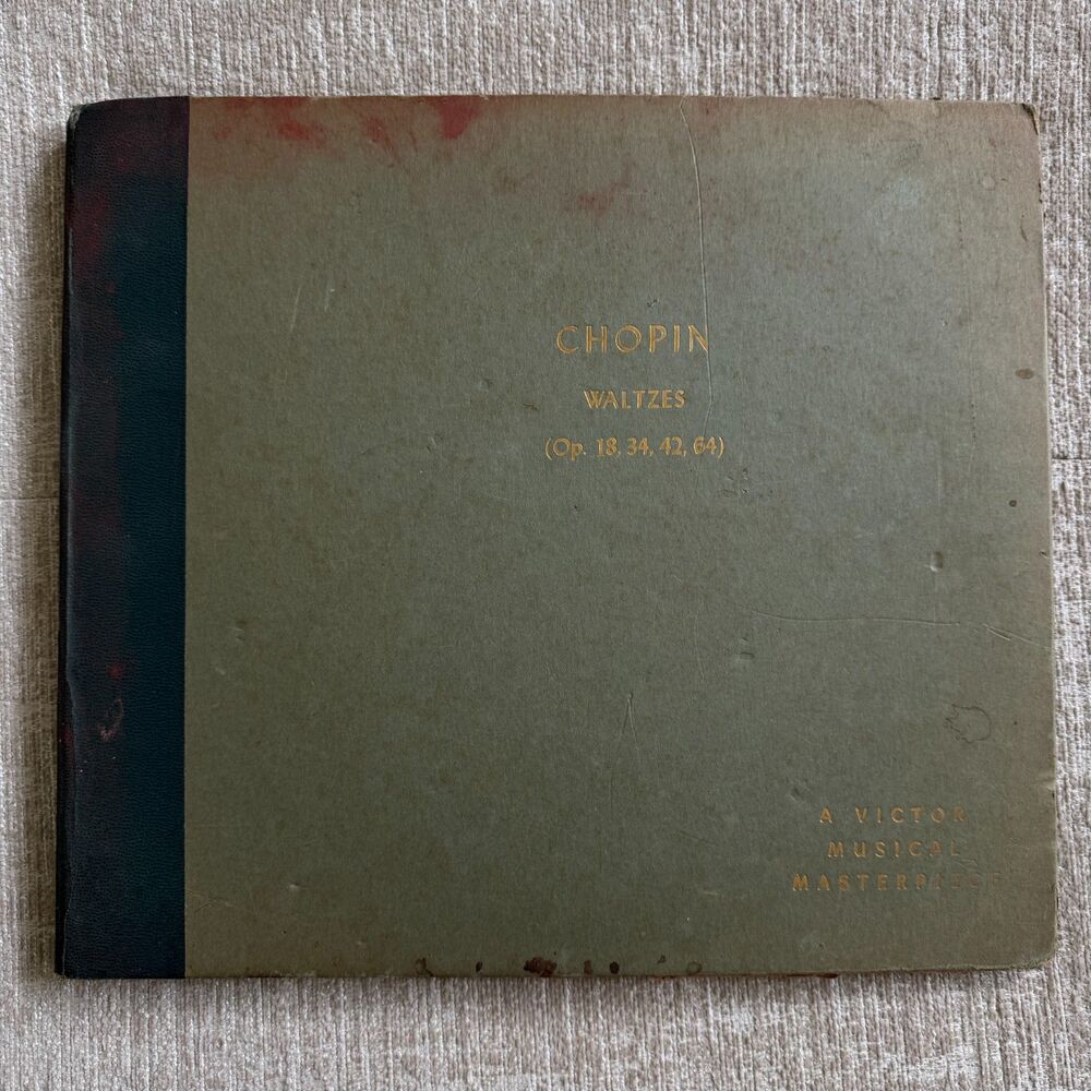 Chopin Waltzes OP 18, 34, 42, 64 A Victor Musical Masterpiece Vintage Record Set